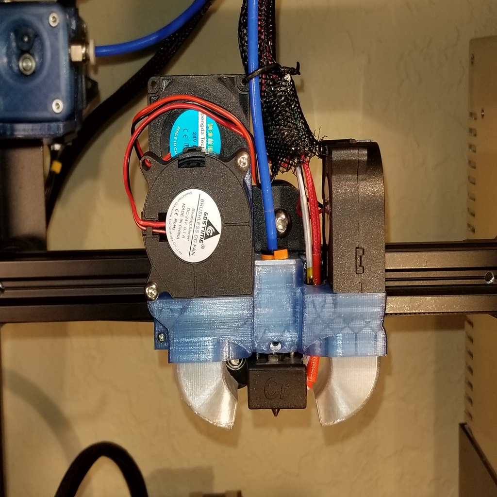 QMB Ender 3 Microswiss (clone) hotend and part cooler by glabifrons