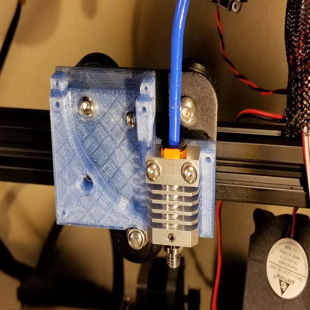 QMB Ender 3 Microswiss (clone) hotend and part cooler by glabifrons