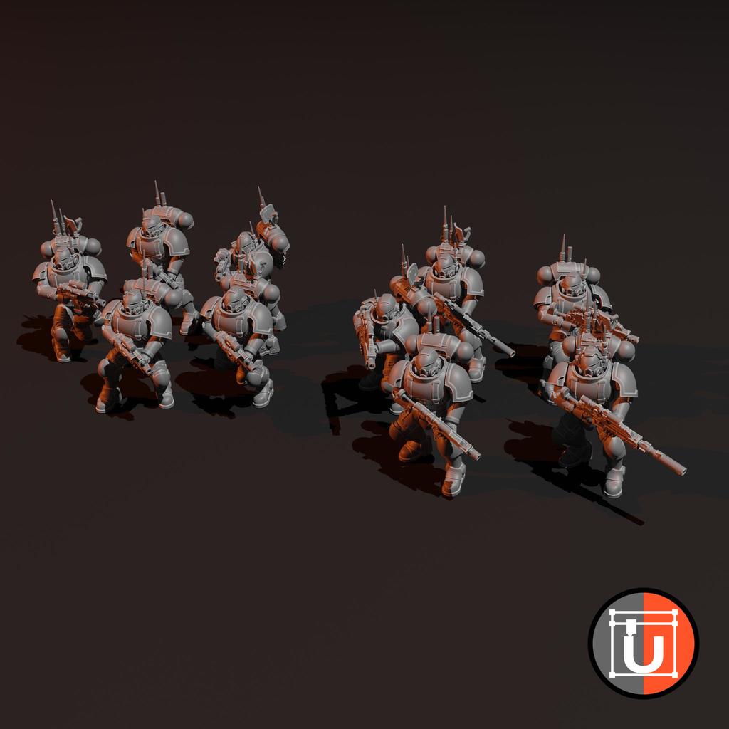 Space Soldiers - Recon Squad by Udo's 3D World | Download free STL ...