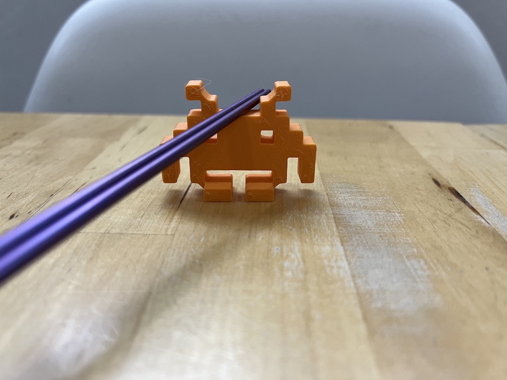 Space Invader Chopstick Holder