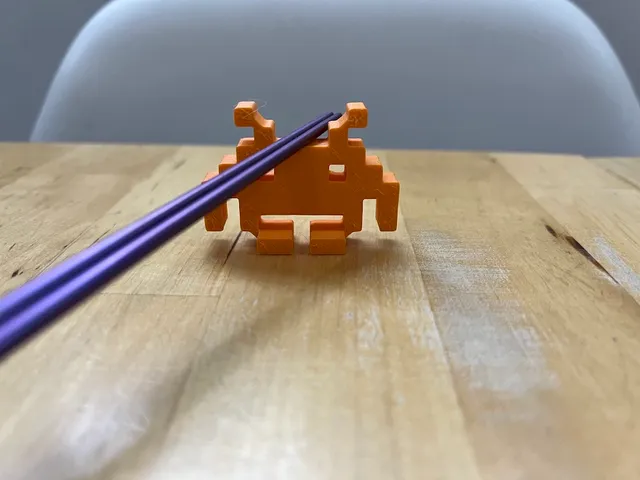 Space Invader Chopstick Holder