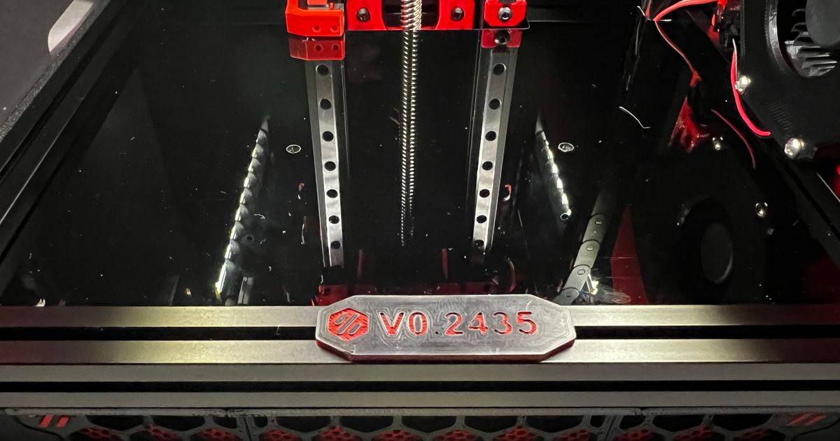 Voron Serial Plate by Danuvius | Download free STL model | Printables.com