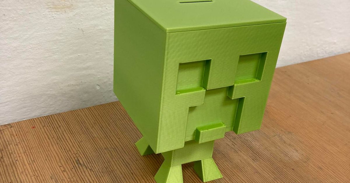 Minecraft creeper cashbox by rstastny | Download free STL model ...