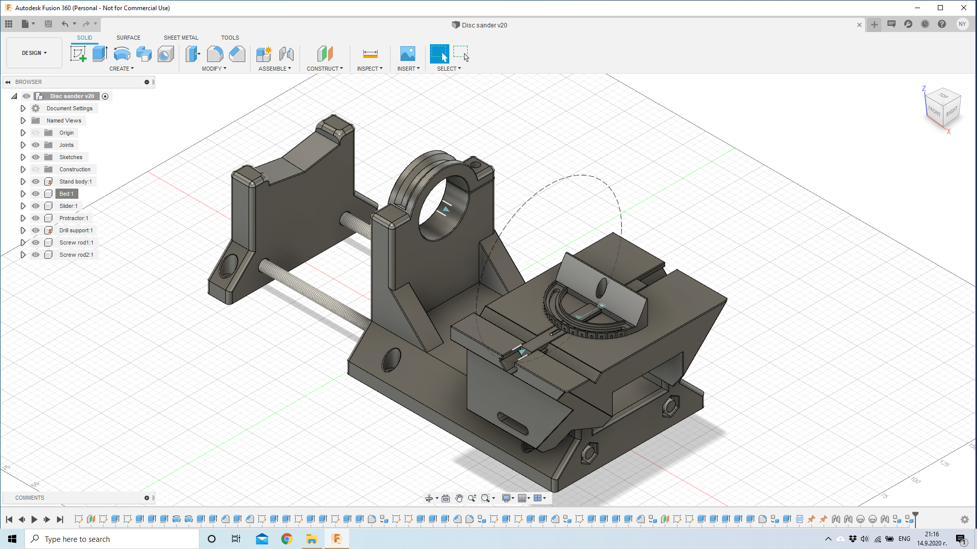 Miniatura 6 do modelo 3D Drill disc sander