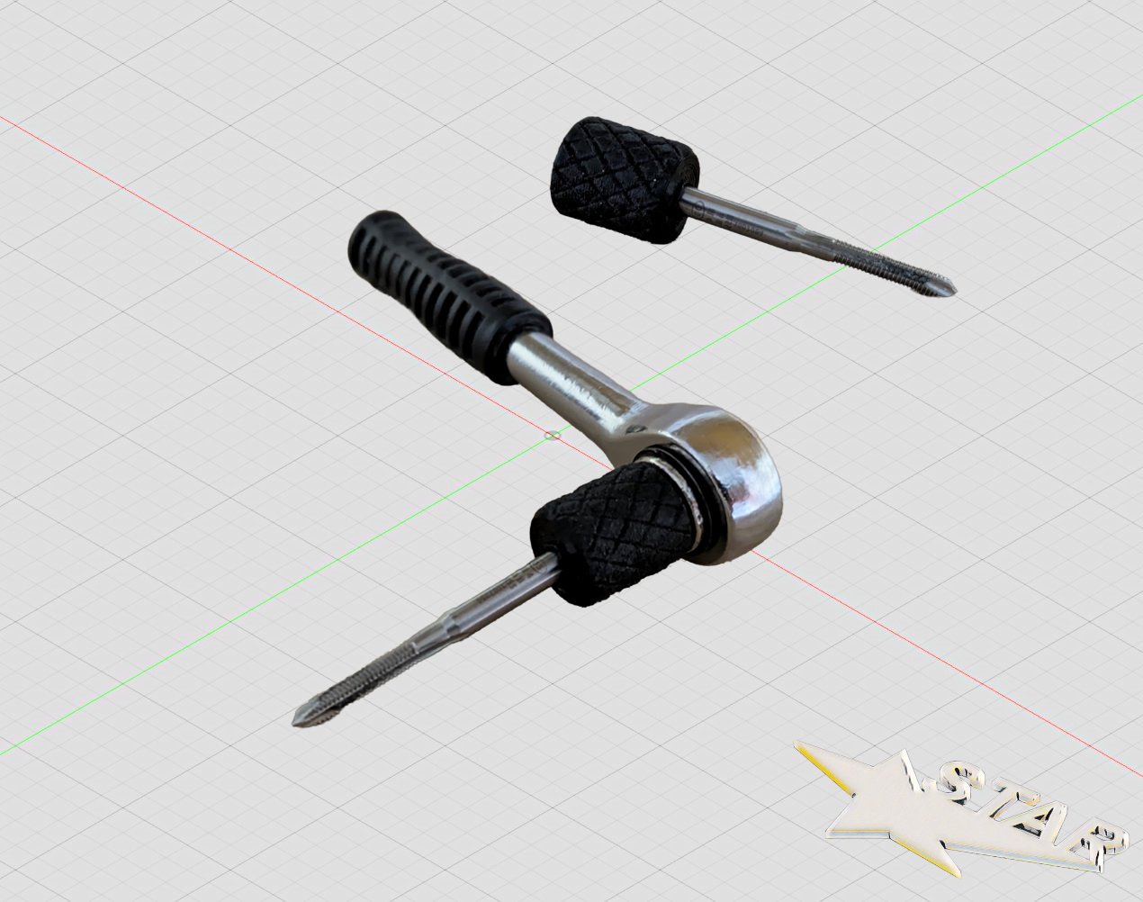 Griff vierkant 4 mm/ handle square 4 mm