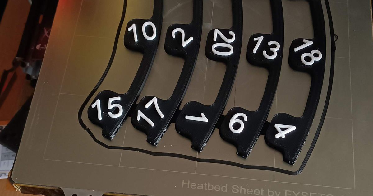 Number Ring Zahlenring Dart by icke_86 Download free STL model