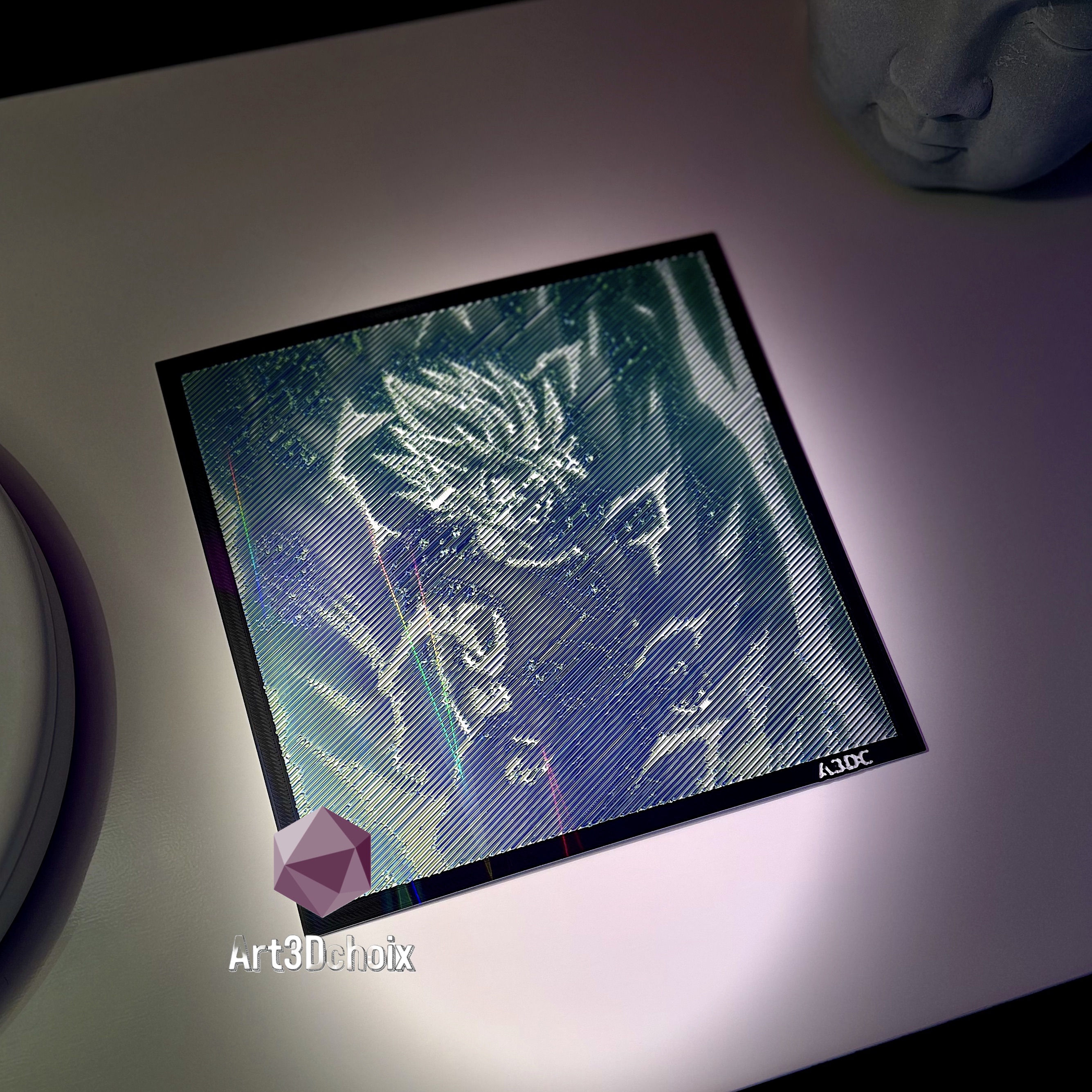 Goku super Saiyan "Dragon Ball Z" optical illusion By Art3Dchoix