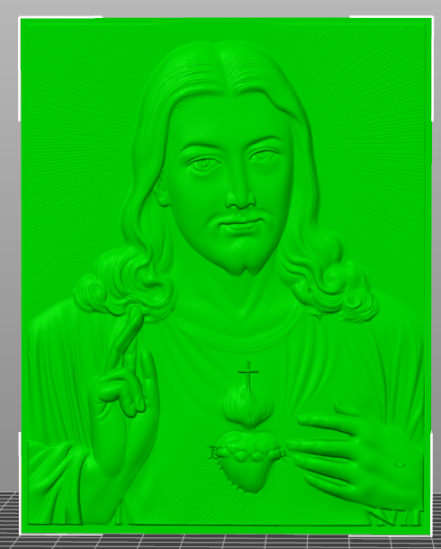 Jesus 3D Relief – Wall Art for 3D Printing catholic