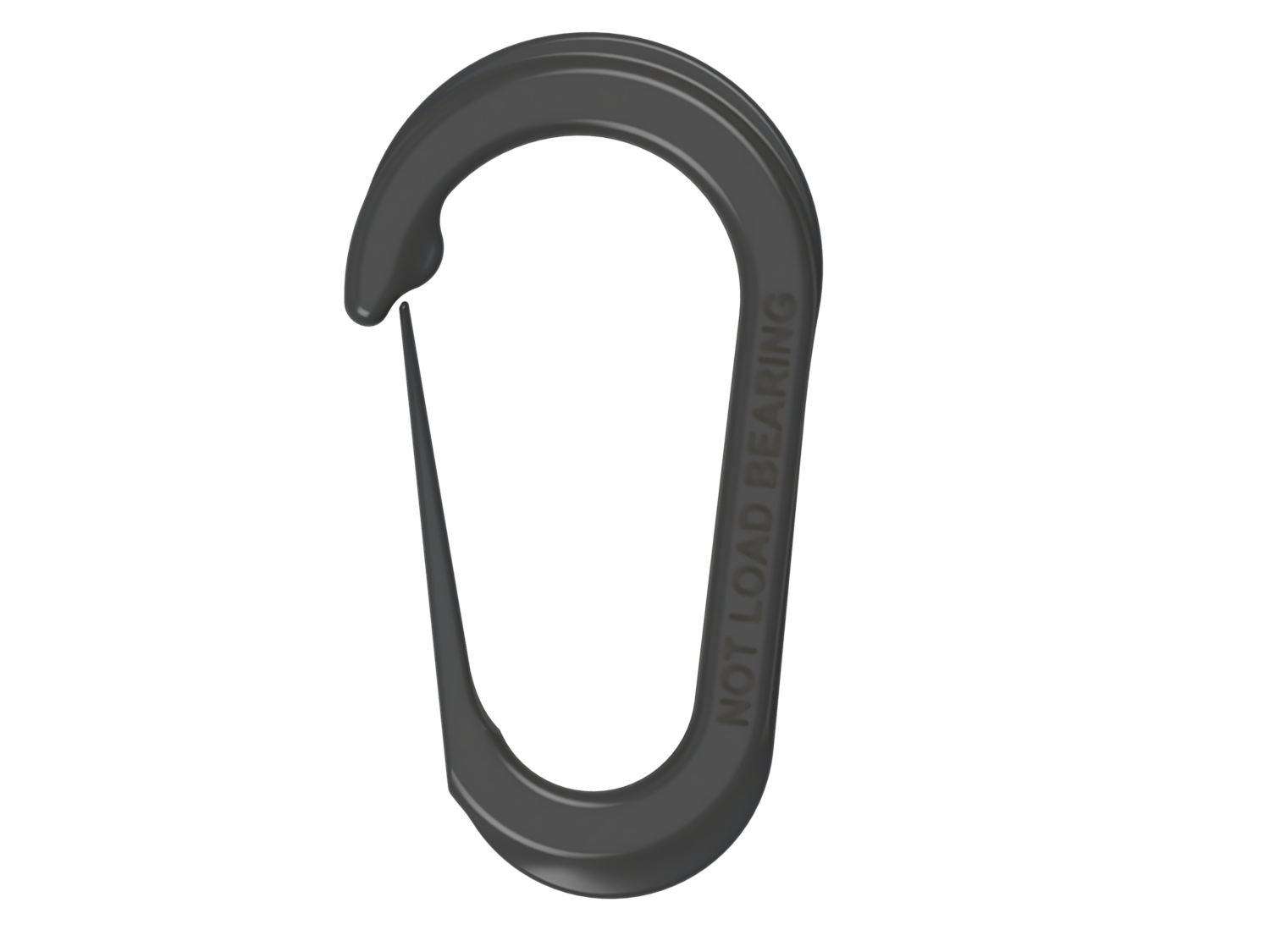 Simple Polymer Carabiner/Clip by FabianVeile Download free STL model