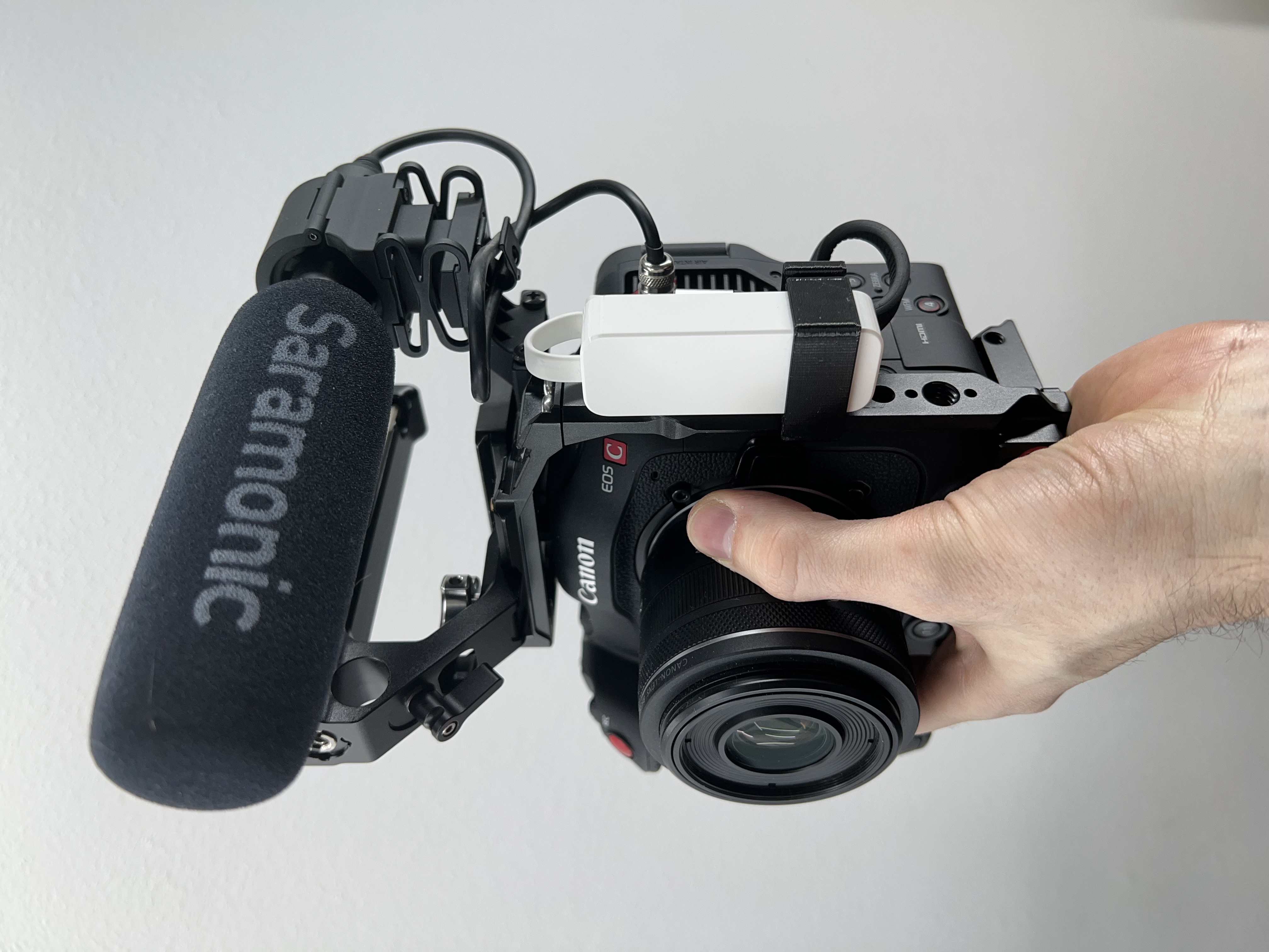 TP-LINK UE300 holder for Canon C70 NATO rail