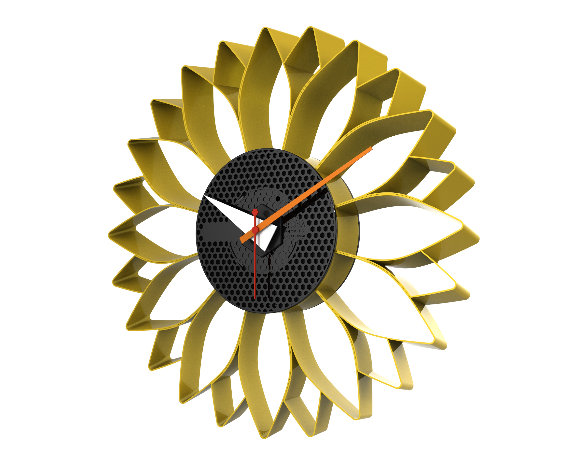 Prusament Spool Sunflower: Wall Mount Clock / Outdoor Windmill