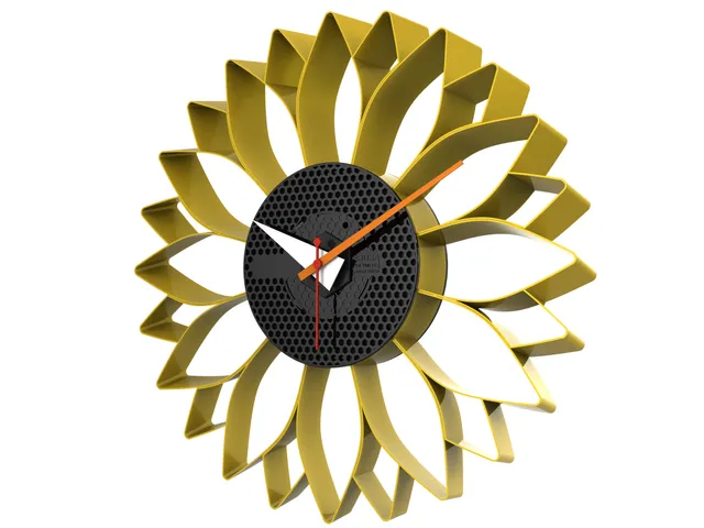 Prusament Spool Sunflower: Wall Mount Clock / Outdoor Windmill