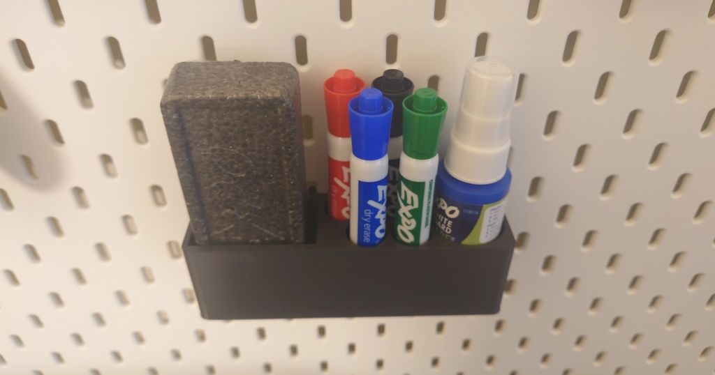 Expo Marker Holder for Ikea Skadis by blah42 Download free STL model