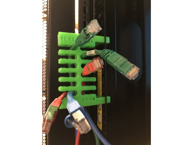 Ethernet snap-in Cable Organizer