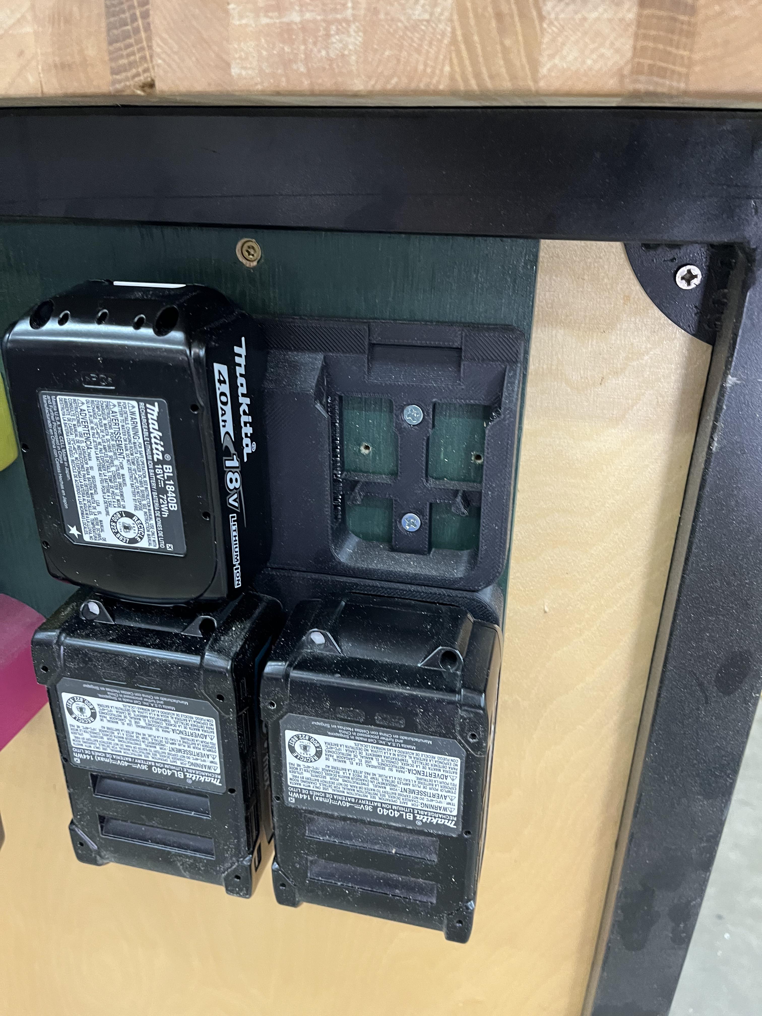 3DOM Makita LXT (18V) / XGT (40V Max) 2xBattery Holder