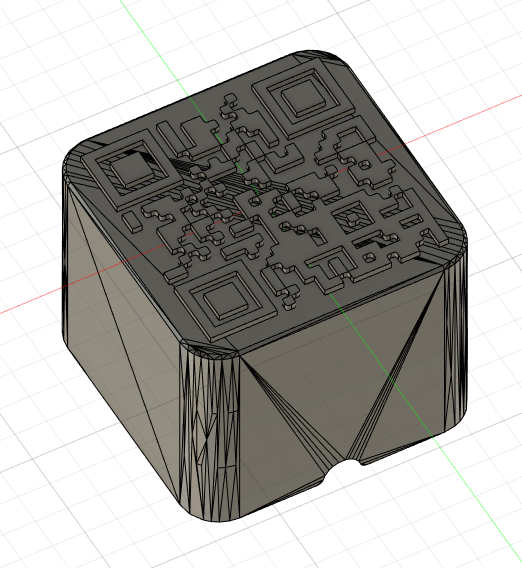 Ender 3 x-axis rickroll qr code mount