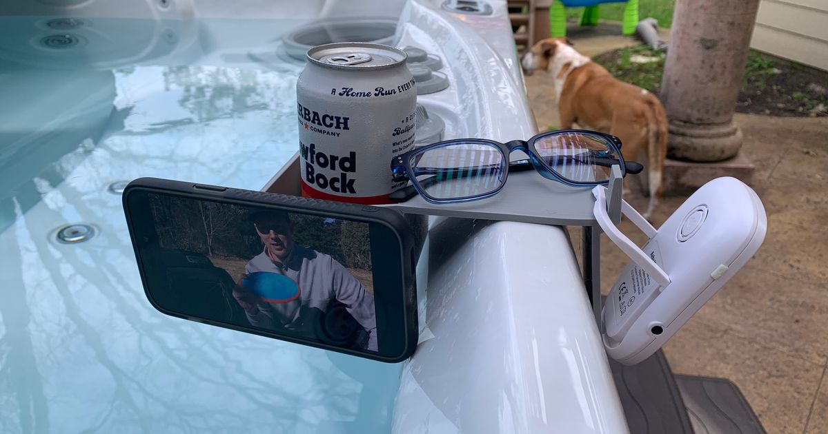 Spa Hot Tub Cup Holder and Caddy by Jared Download free STL model