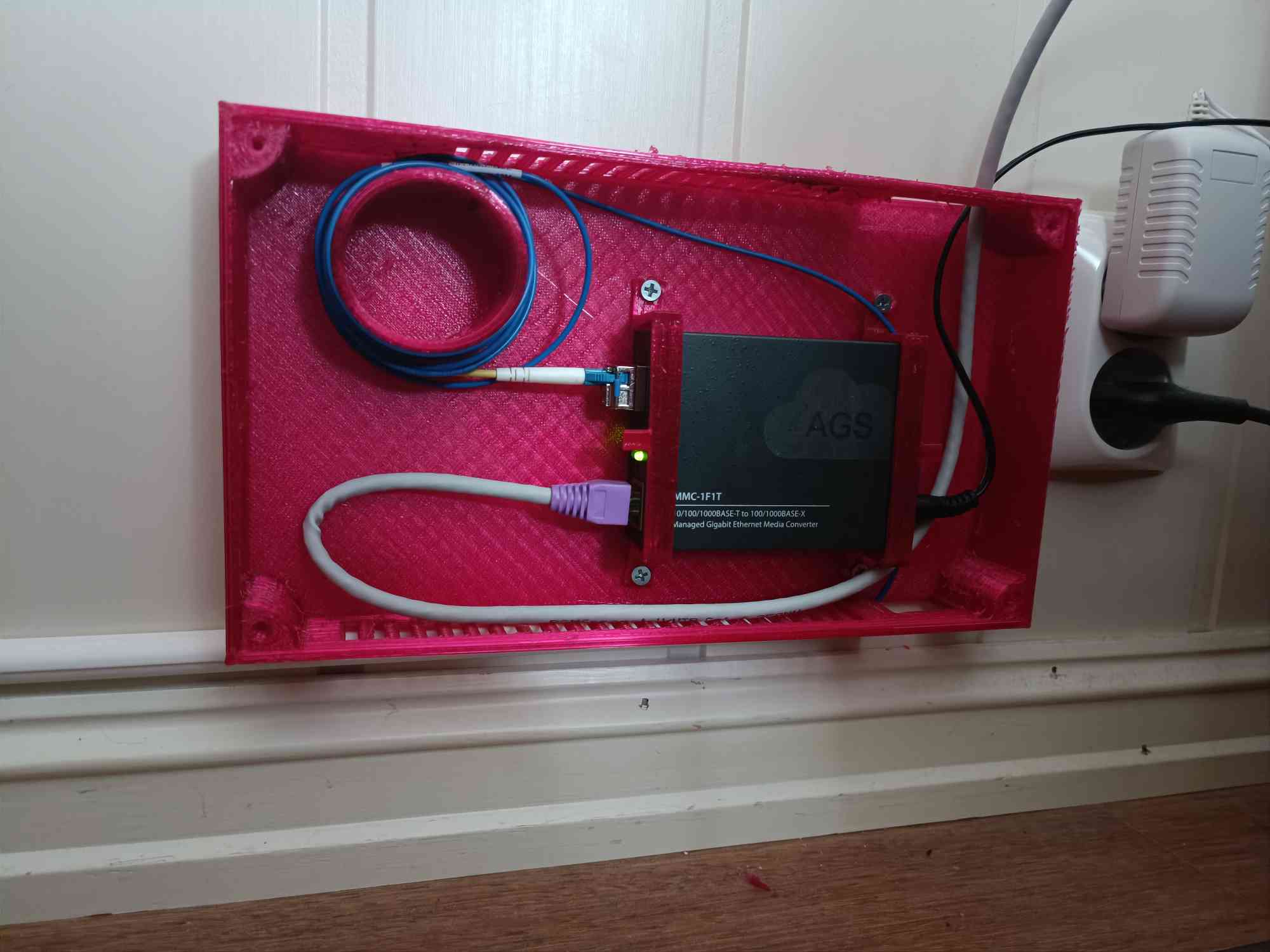 fiber converter housing