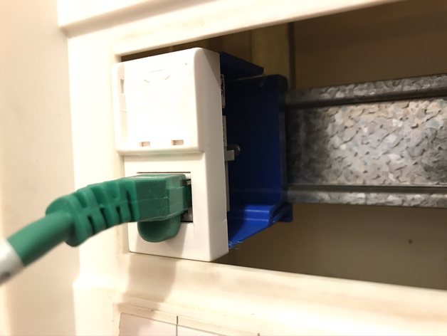 DLP series RJ45 Din Rail Adapter for Legrand