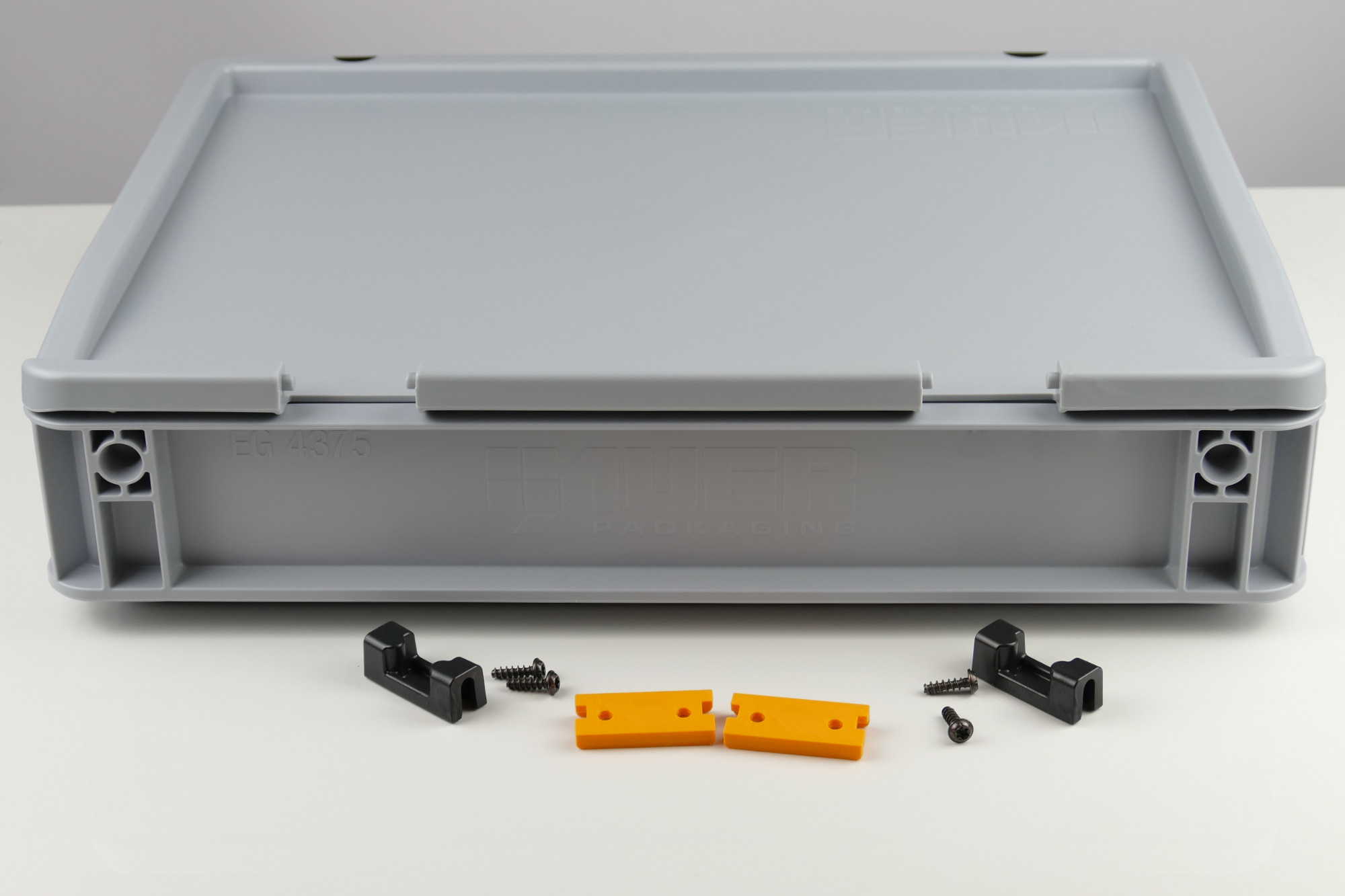 Drilling Jig for Auer Eurobox Lid