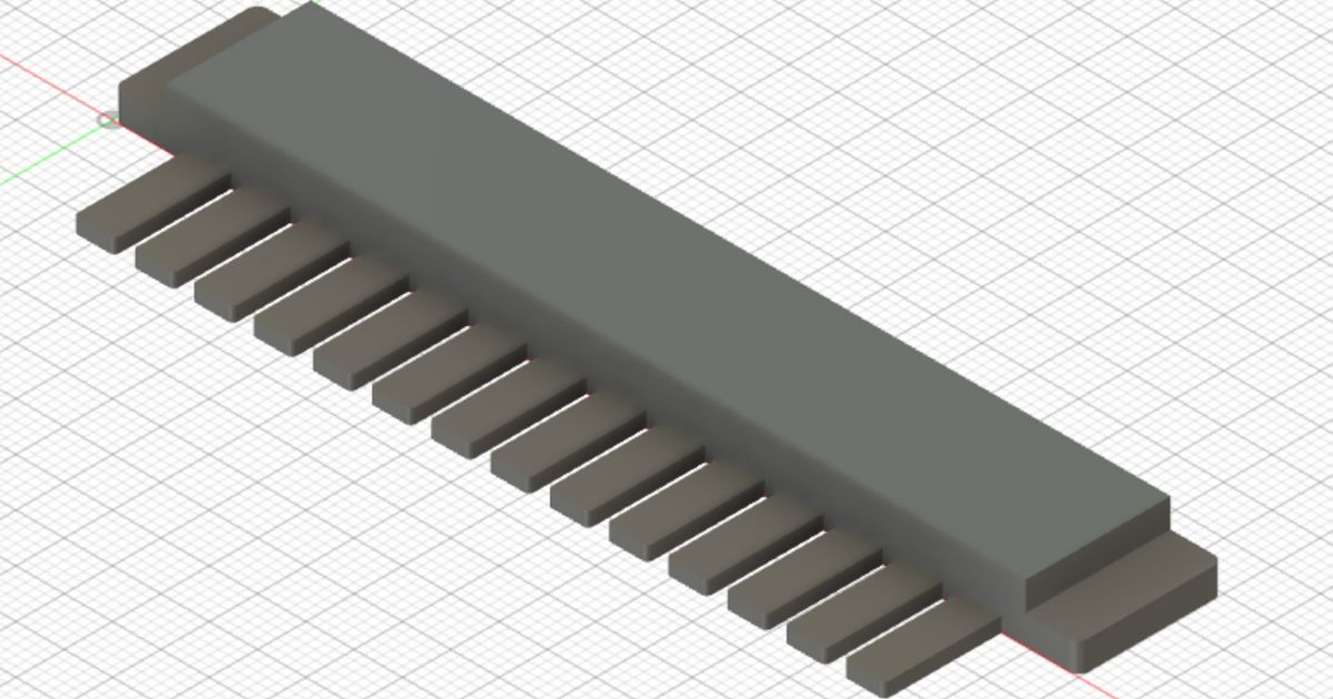Parametric Agarose Gel Comb por Gabe Villegas | Descargar modelo STL ...