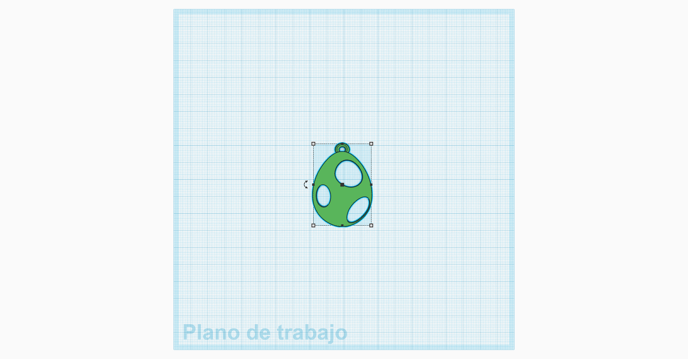 Miniatura 2 do modelo 3D Yoshi Egg key chaing
