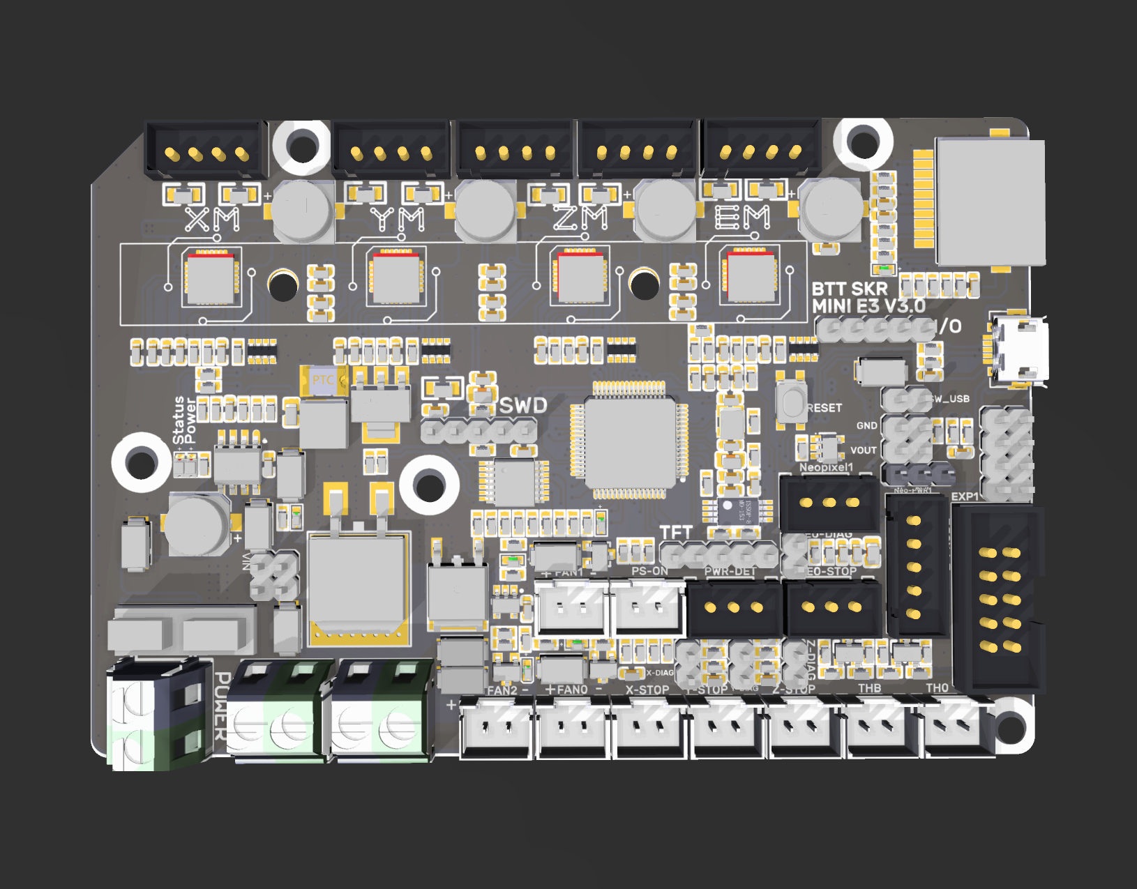 SKR Mini E3 V3 With Mounting Holes by Srg_Whoopsie Download free STL