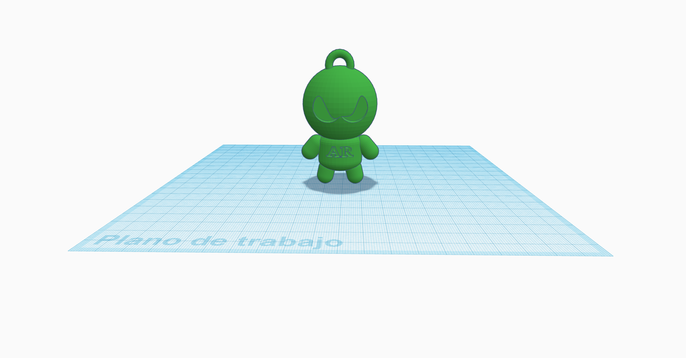 AR 3D Art Key chain