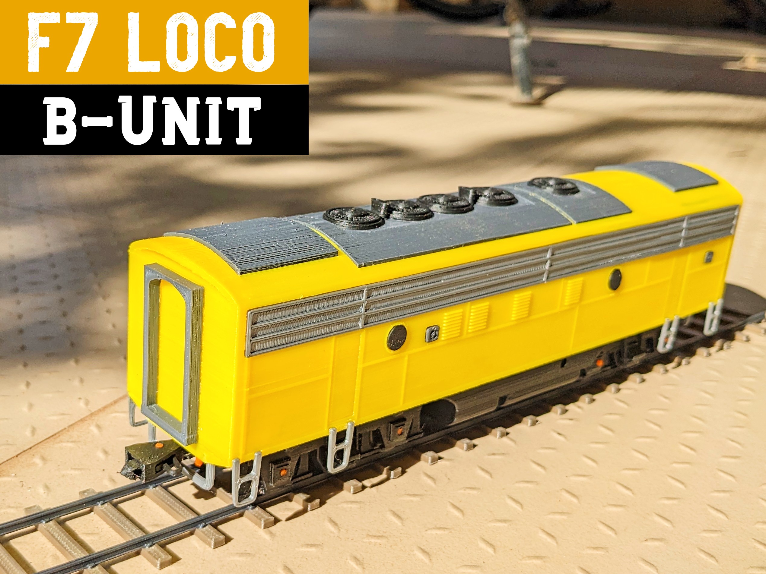 F7 Locomotive B-unit (Open Source) By Rambros | Download Free STL Model ...