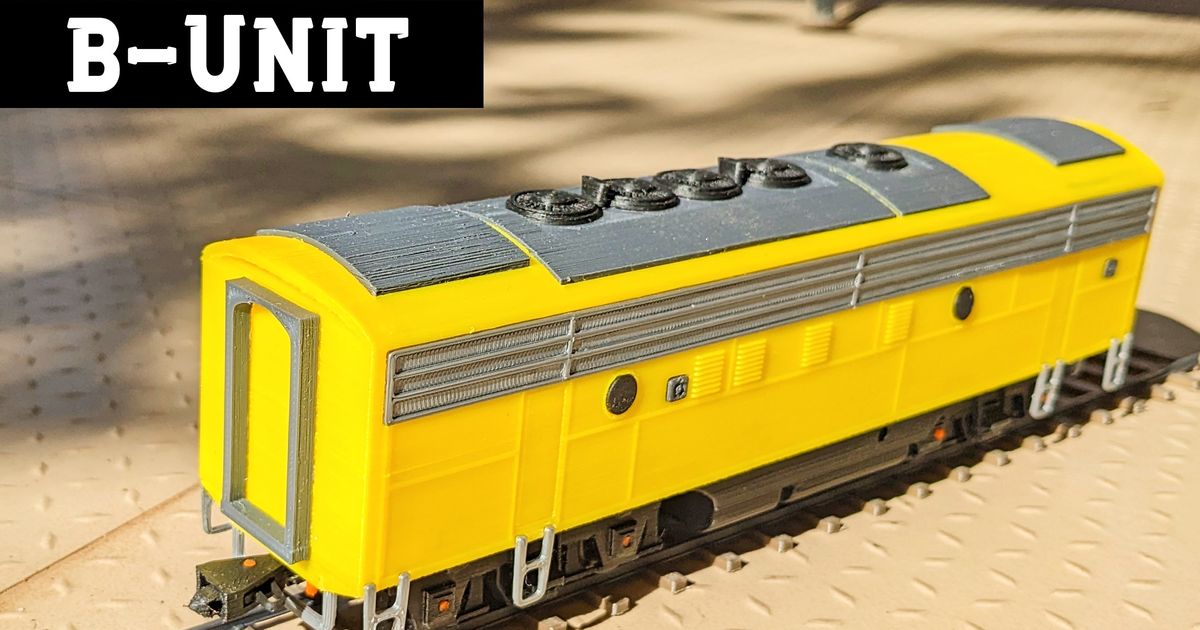 F7 Locomotive B-unit (Open Source) By Rambros | Download Free STL Model ...