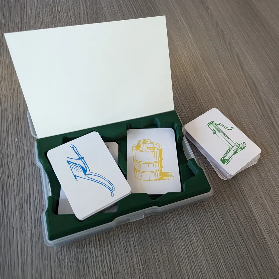 3D Printed Expanding Kittens Card Deck Holder Set With Game Box Insert 