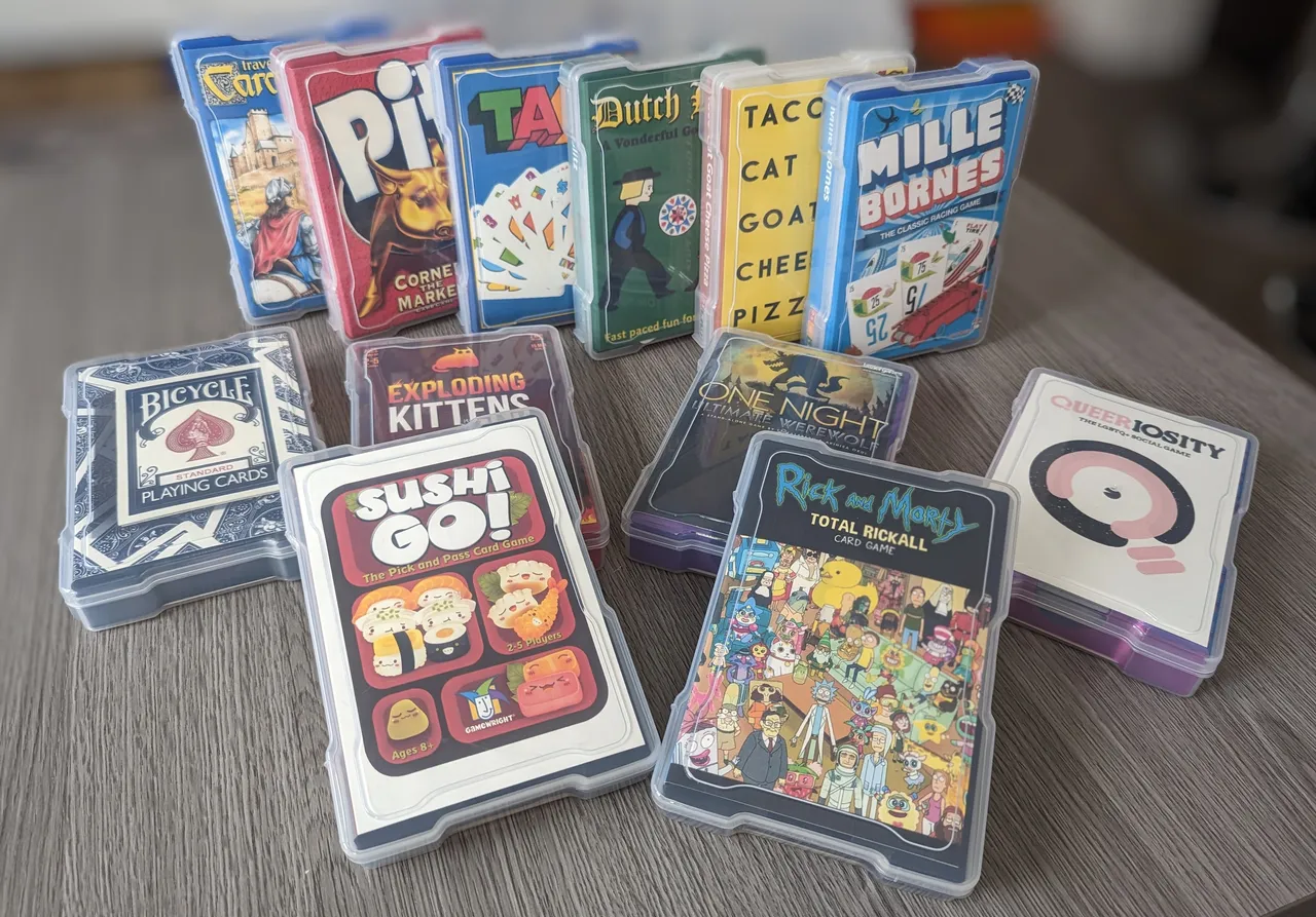 3D Printed Expanding Kittens Card Deck Holder Set With Game Box Insert 