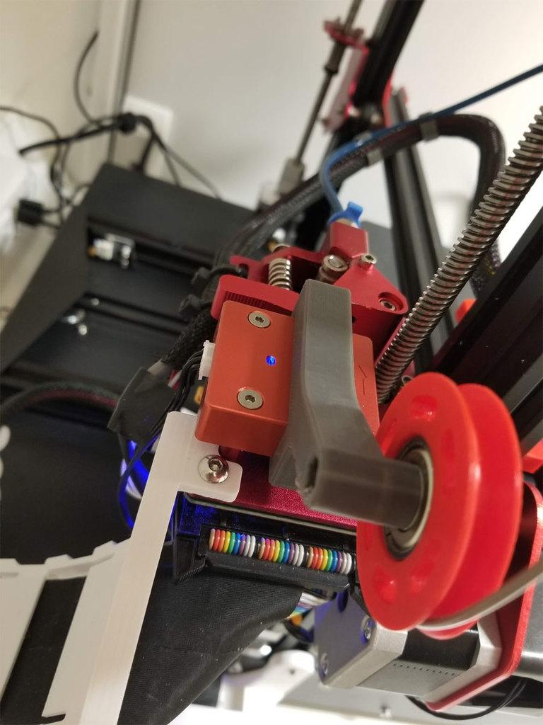filament guide cr10s pro - REMIX with larger 39mm wheel (with STEP file
