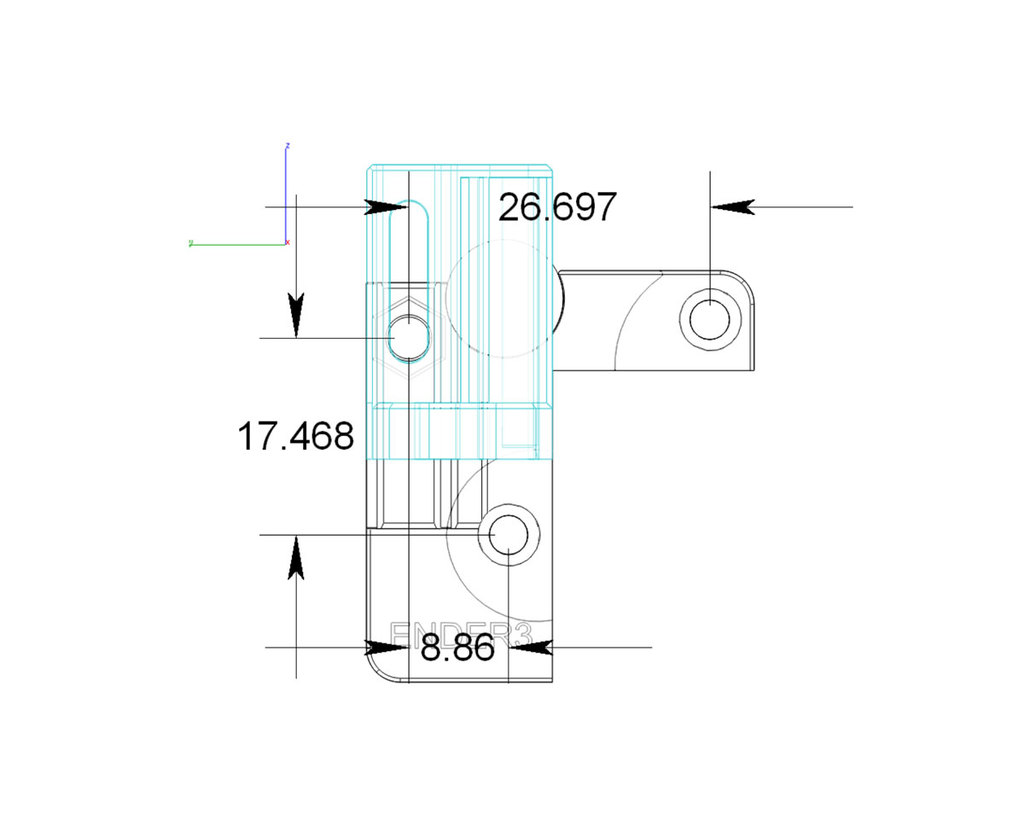 Adjustable BLTouch sensor mount for Ender 3 and CR10 (with STEP file) by MyStoopidStuff