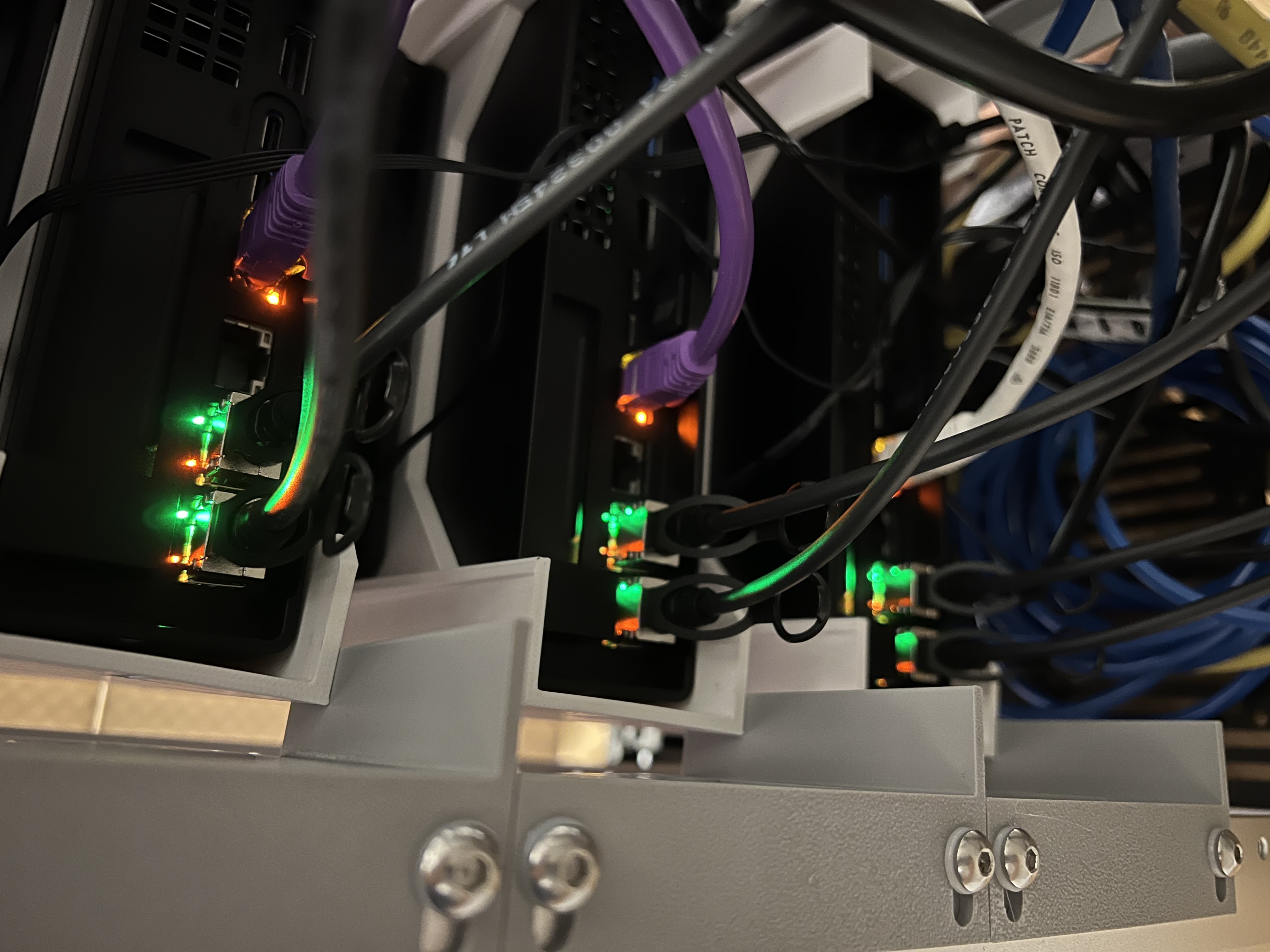Rear support for Minisforum MS-01 2U rack mount