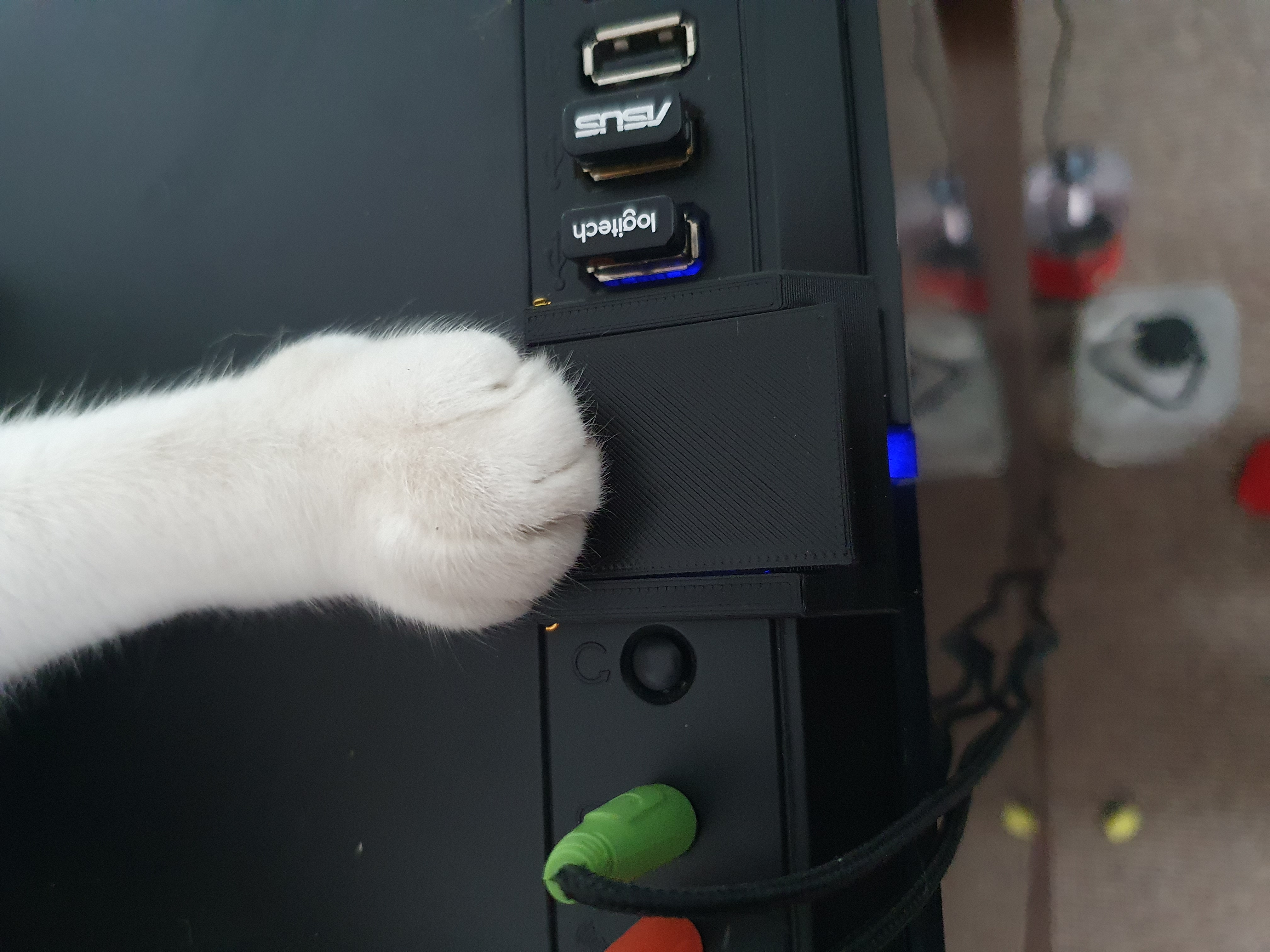 "Tactical" power button cover