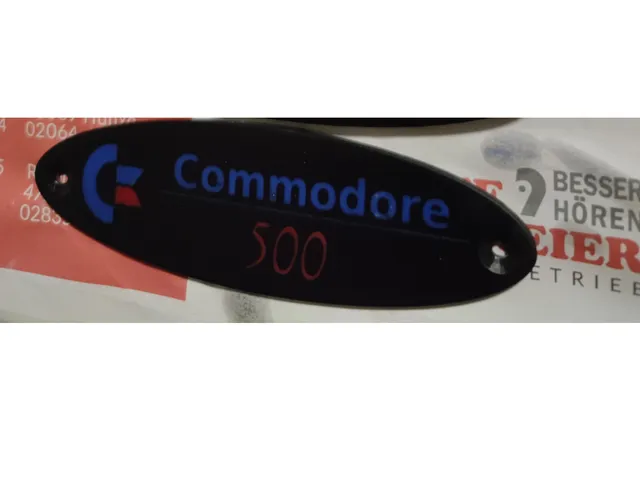 Commodore 500 Schild