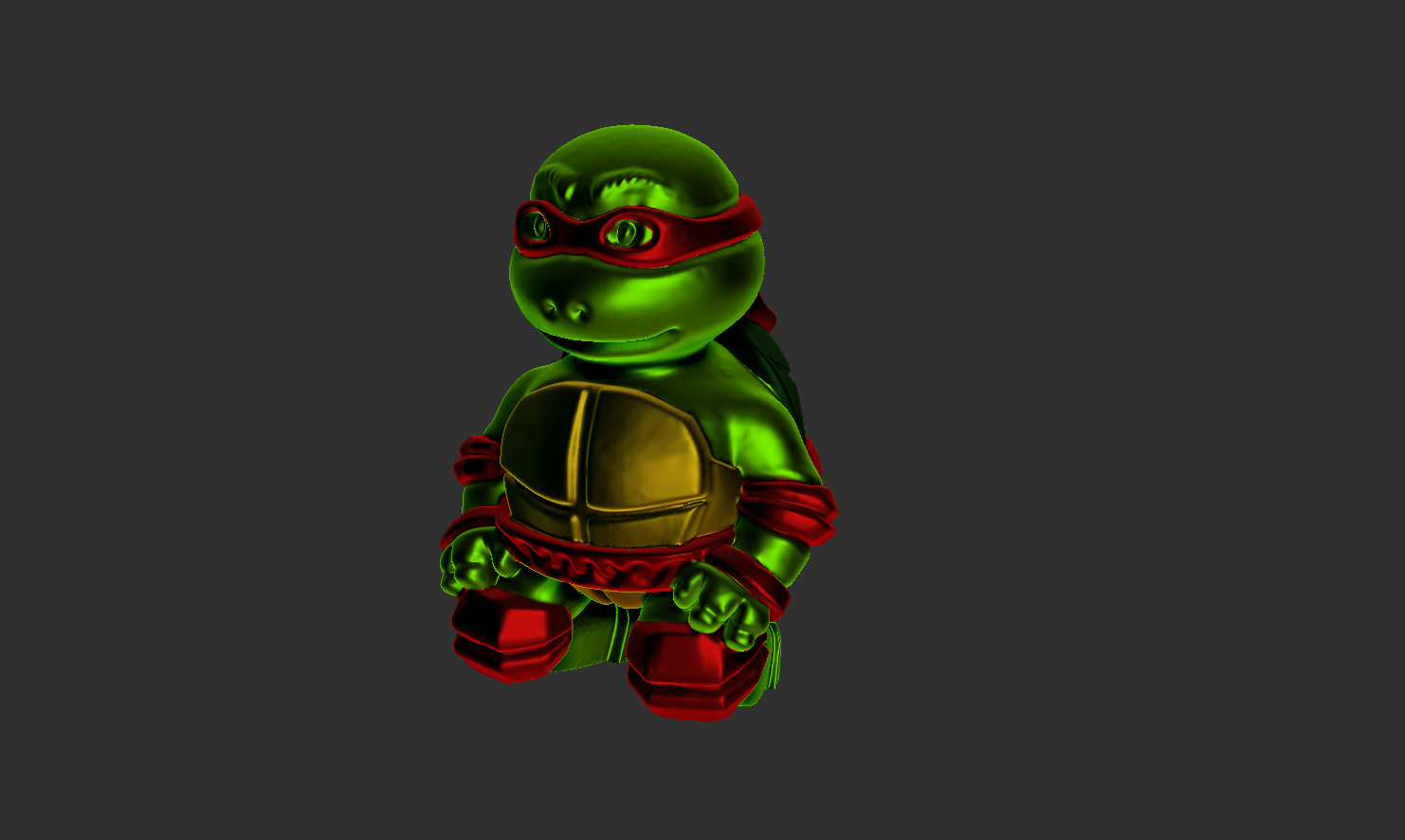 Ninja turtle chopstick holder