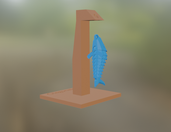 Cat toy handle fish