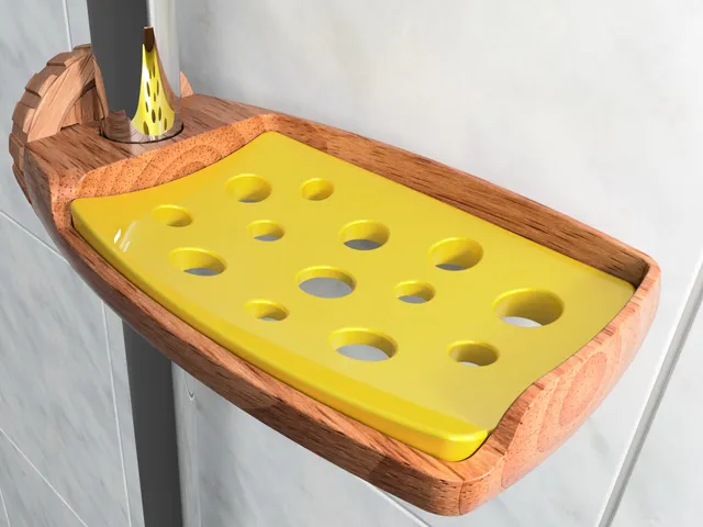 Bubbly (or cheesy?) Inset for Elegant Soap Dish for your Shower