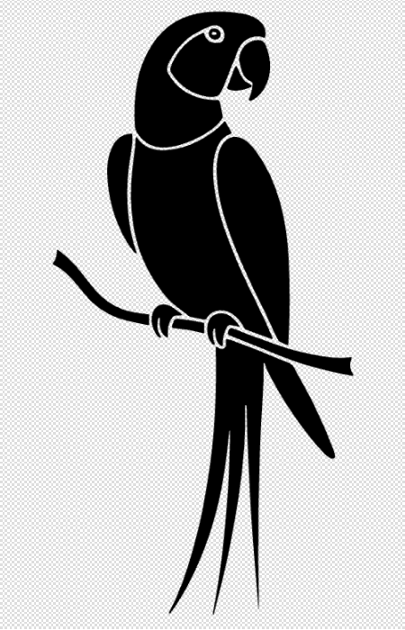 Parrot decoration 2d v.2