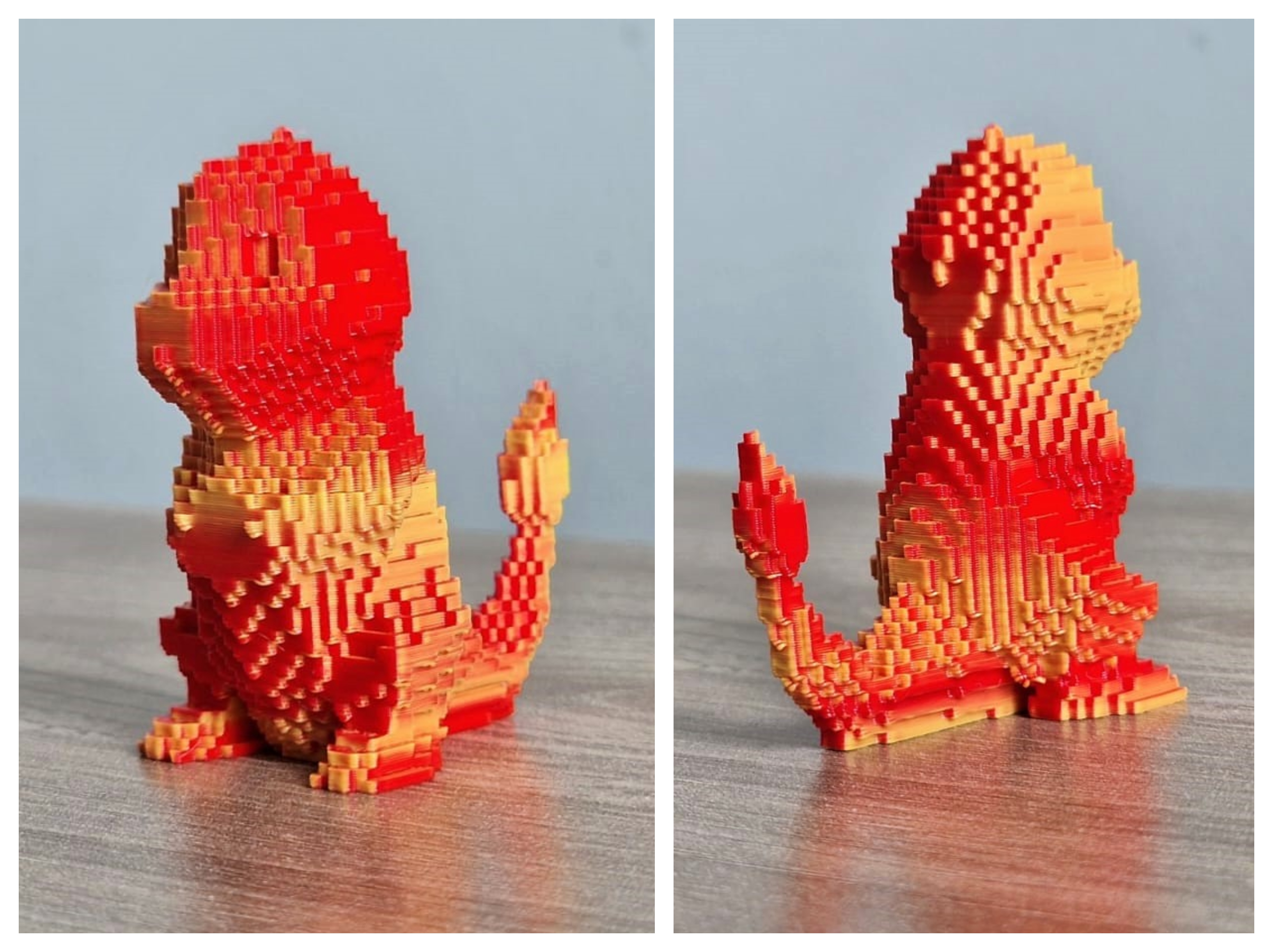 Blocky Charmander 3D model thumbnail