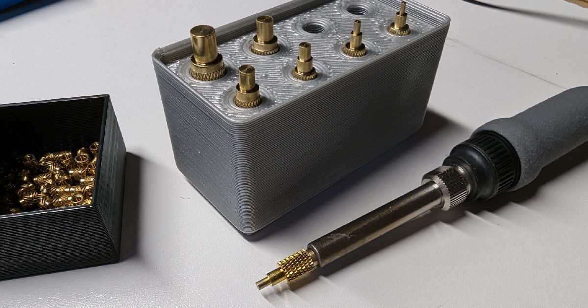 Gridfinity Threaded Insert Tips Holder By Mikeneron Download Free STL 
