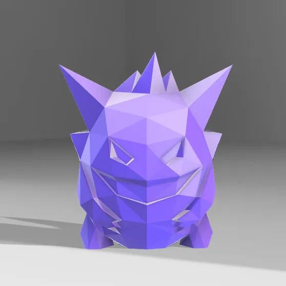 3D model Pokemon Gengar VR / AR / low-poly