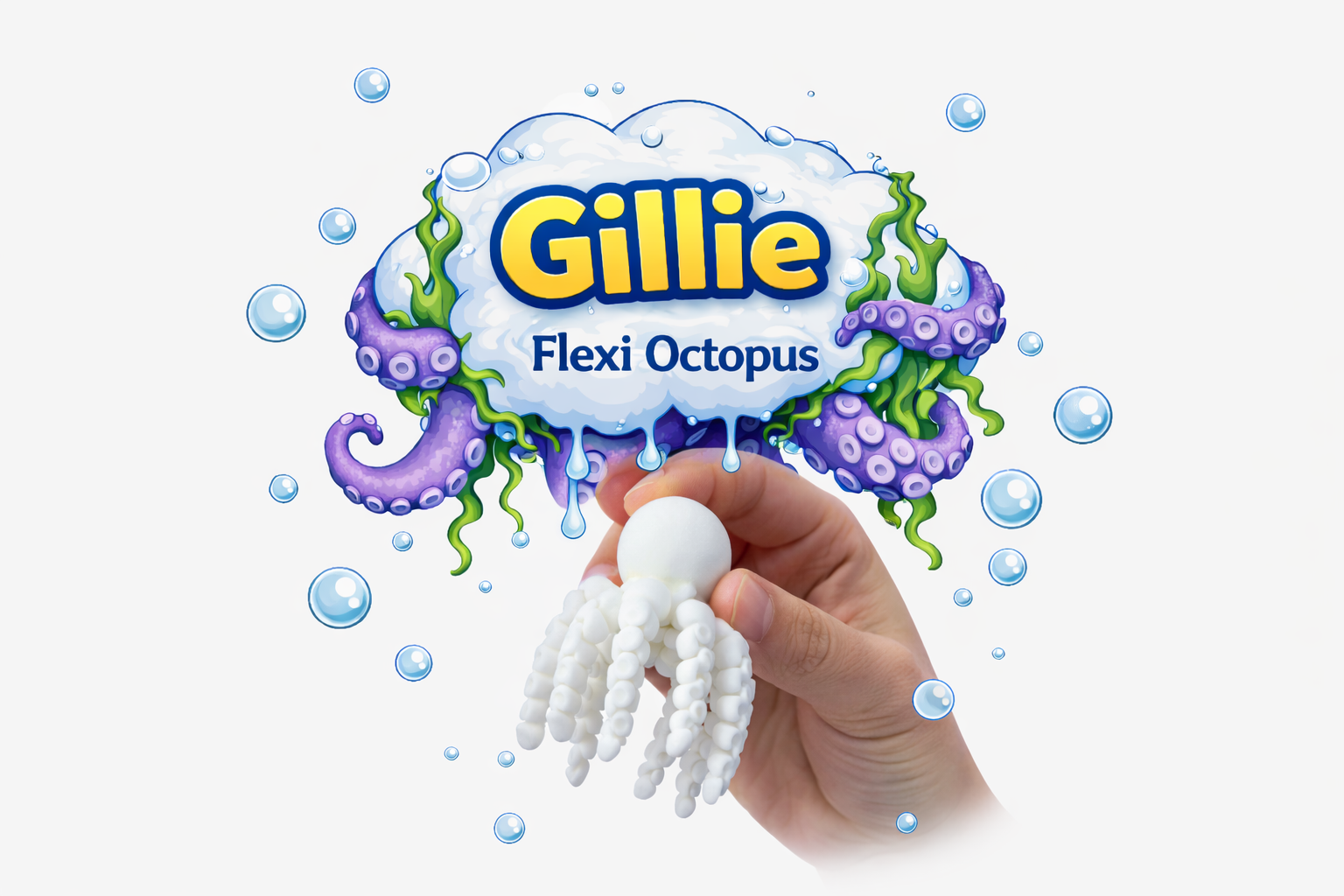 Surprised Articulated and Flexi Octopus