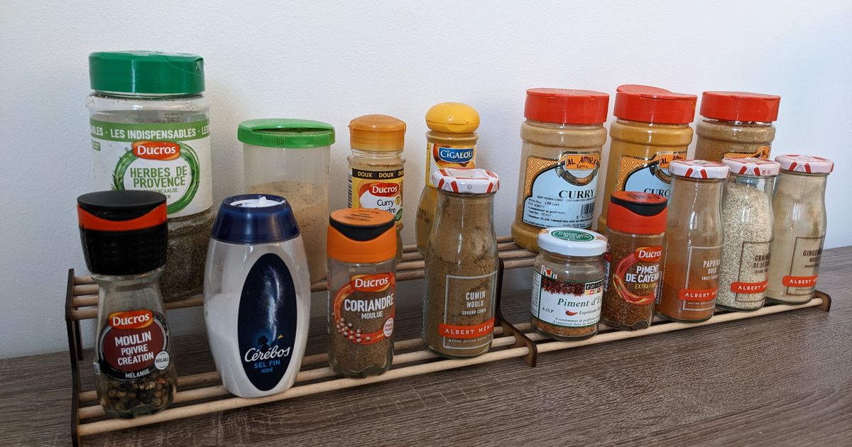 Spice rack by c13m3n7 Download free STL model