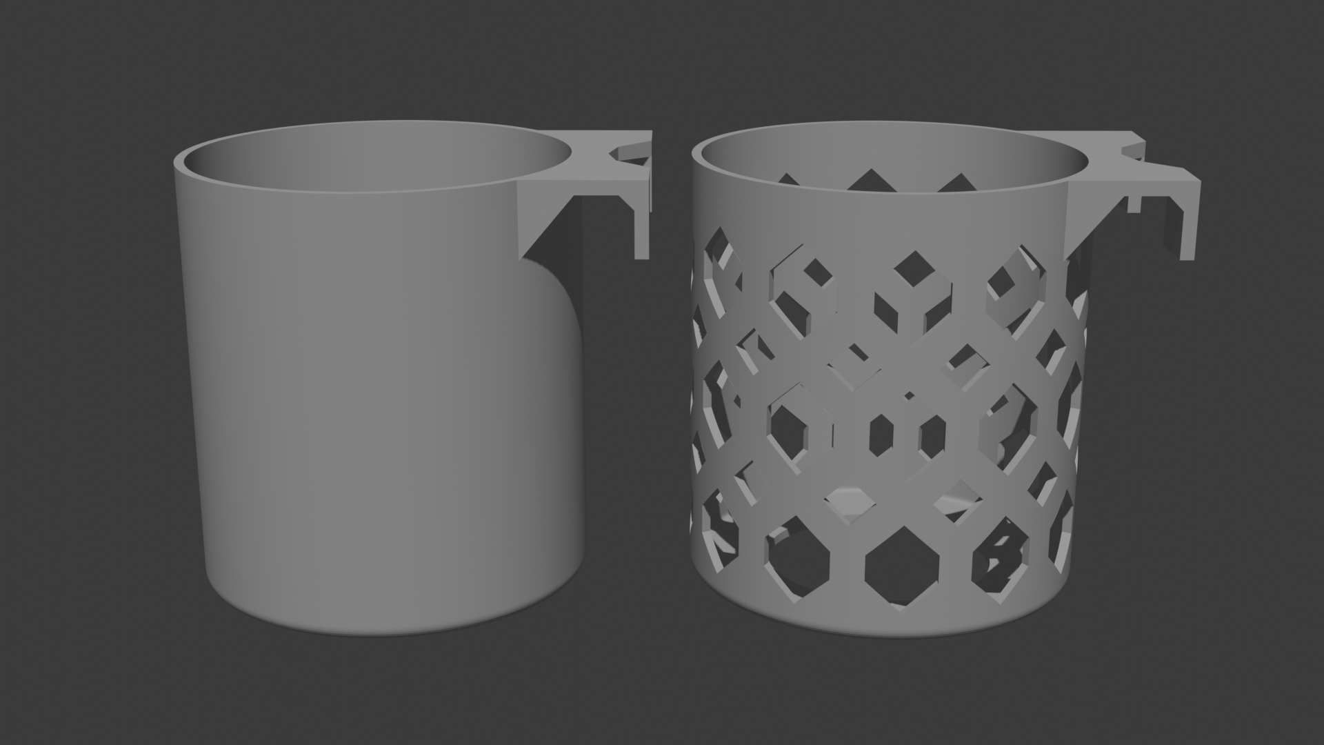 Miniatura 4 do modelo 3D IDBuzz centre console cup holder