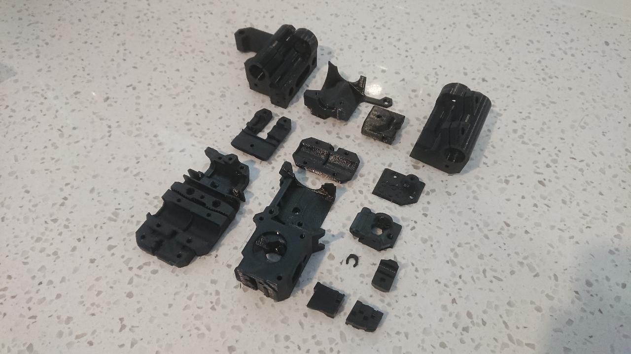 Bear extruder and x-axis upgrade parts