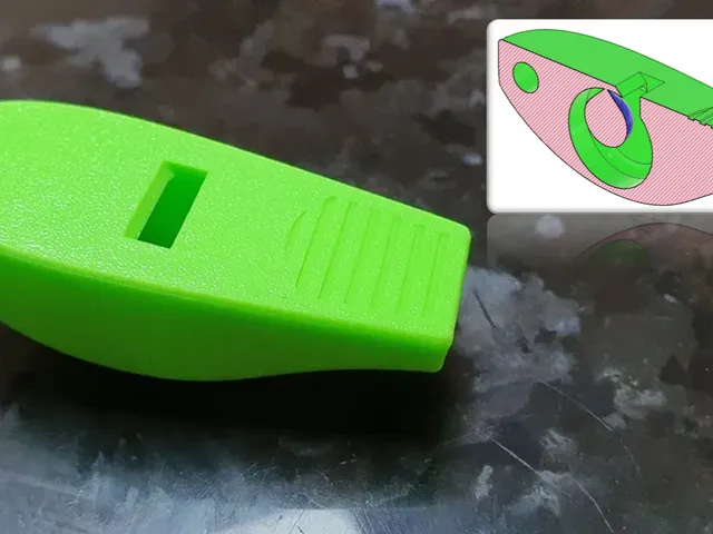 Whistle - Benchy - Trillerpfeife - print in place