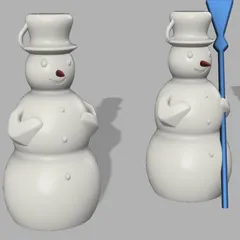 Snowman - Schneemann - supportless